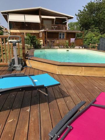 Ferienwohnung Gite Manguier Bouillante Exterior foto